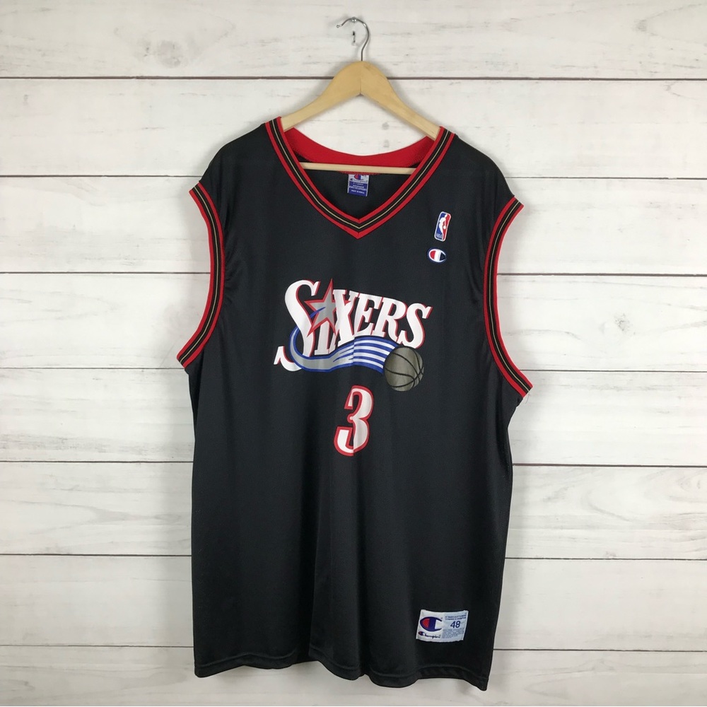 Vintage Philadelphia 76ers Allen Iverson Champion Jersey